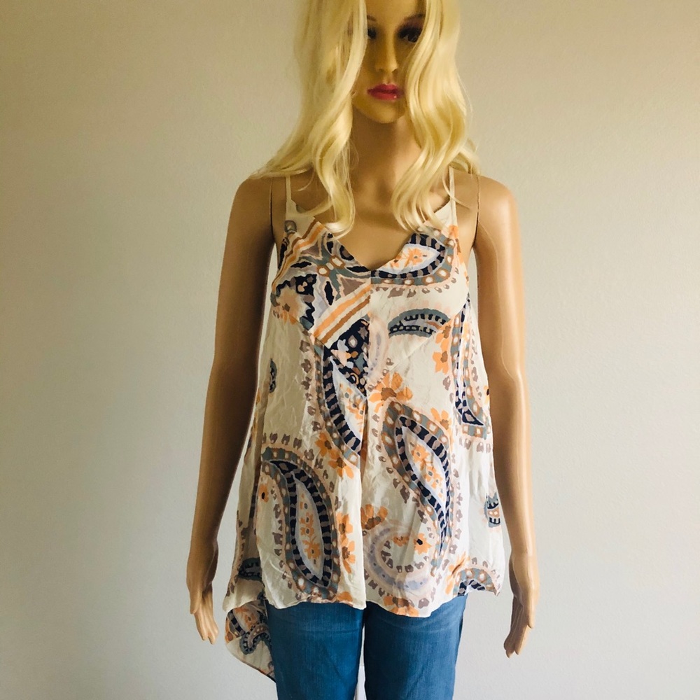 Boho Silk Anthropologie Cami SZ 4